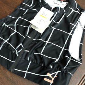 Puma zip up fitness top